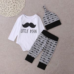 Peuter Baby Baby Meisje Jongen Tops Romper Leggings Broek Hoed Outfits Set Kleding