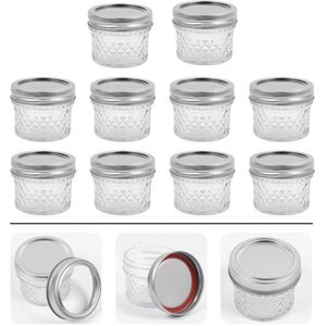 10Pcs 100Ml Keuken Honing Opslag Verzegelde Containers Praktische Jam Sap Potten