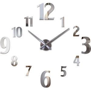 Wandklok Modern Reloj De Pared Quartz Horloge Grote Decoratieve Klokken Europa Woonkamer Acryl 3d Stickers