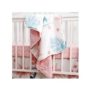 Sahaler Boho Baby Deken Pasgeboren Inbakeren Wrap Wieg Dekbed Dekbed 34*42 inch (Aquarel)