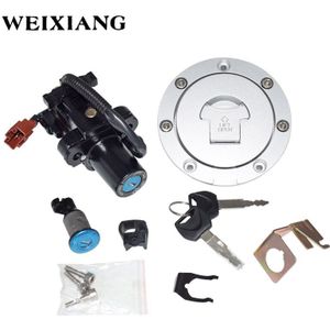 Motorcycle Ignition Switch Lock Fuel Gas Cap Tank Cover Locking With Key For Yamaha Suzuki Honda CBR 600