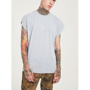 Moomphya Schouder Tank Top Mannen Streetwear Hip Hop Mannen Vest Mouwloze Grappige Mannen Losse Stijl Tee Shirt Mannen Oversize