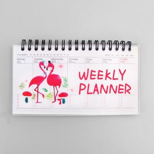Kawaii Coil Boek Wekelijkse Planner Draagbare Studenten Schrijven Notepad, Schema Boek Dag Planners Kantoor Werken Agendar