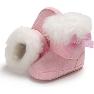 Peuter Baby Meisje Laarzen Winter Warm Crib Schoen Warm Katoen Slip-on Soft Mocassin Schoenen Baby Meisjes 0- 18M
