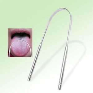 2 Stuks Rvs Boog-Vormige Tongreiniger Schraper Oral Care Slechte Adem Veegmachine Gezondheid Tool Voor Mondhygiëne gezondheid Gebruik