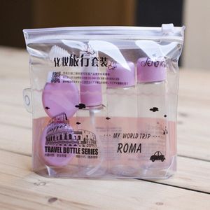 Container Fles 7 Stks/set Reizen Mini Plastic Transparant Lege Make Up Container Fles Kit Opslag Potten