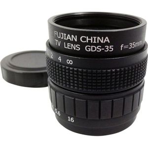 Televisie Tv Lens/Cctv Lens Voor C Mount Camera 35Mm F1.7 In Zwart