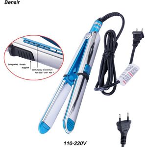 Tot 750F Pro 1/4 ''rvs titanium stijltang professionele stijltang snelle elektrische stijltang salon