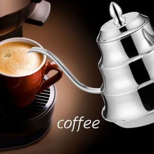 Behogar 1.2L Handheld Rvs Lange Smalle Uitloop Koffie Potten Zwanenhals Ketel Deksel Voor Barista Cappuccino Espresso Maken