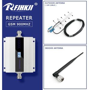 Cellulaire Versterker GSM Repeater Signaal Booster 2G 900 Mhz Mobiele Telefoon Signaal Booster Telefoon Signaal Versterker Yagi Antenne Set