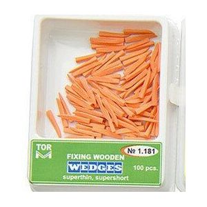 100 Stuks Dental Supply Interdentale Composiet Voorgevormd Houten Wiggen 6 Kleur/Maat Voor Selectie