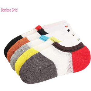 Zomer Kinderen Sokken Sectie Strijd Kleur Mesh Onzichtbare Siliconen Antislip-Boot Sokken 2-10 Jaar kids Boot Sokken