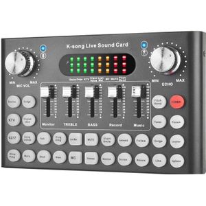 Geluidskaart Audio Usb Externe Geluidskaart Webcast Persoonlijke Live-uitzending Voor Telefoon Computer Studio Record