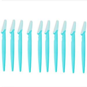 10Pcs Wenkbrauw Trimmer Gezicht Blade Scheerapparaat Draagbare Eye Brow Epileren Ontharing Cutters Veiligheid Snijden Vrouw Makeup Tools