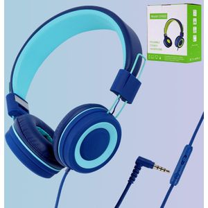 Kids Hoofdtelefoon Met Microfoon Stereo Oortelefoon Verstelbare Opvouwbare Wired Kinderen Headset Voor Meisje Jongen Online Leren Ipad Iphone