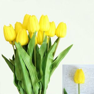 46 Cm Lange Tak Tulp Kunstbloem Pu Latex Kunstmatige Boeket Real Touch Bloemen Voor Bruiloft Decoratieve Bloemen & Kransen