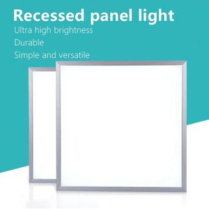 Ultra Dunne Led Panel Licht 18W Plafondlamp Indoor Verzonken Hoge Helderheid Ronde/Vierkante Downlight 30X30Cm Voor Kantoor 300X300Led