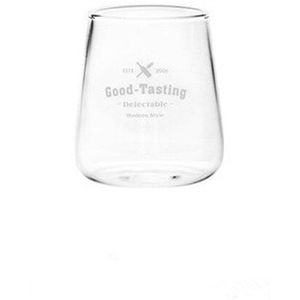 Creatieve Paar Glazen Mok Zwart Wit Brief Patroon Ochtend Melk Koffie Thee Cup Met Handel Drinkware Glas Paar 400ml