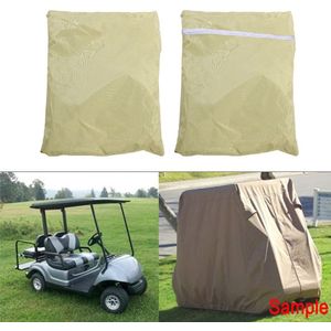 Duurzaam Waterdicht Duurzaam 4 Passenger Golf Winkelwagen Cover Waterdichte Golfkar Cover Golf Accessoires Auto Dak Behuizing Regenhoes