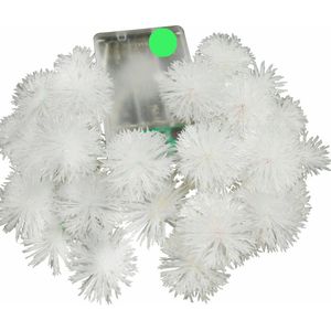 Yiyang 40LED 4M Batterij Led String Sneeuwbal Pompon Christmas Light Wedding Partijen Decoratie Verlichting Decor. Levert