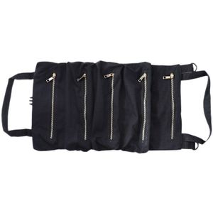 Multi-Purpose Tool Roll Up Tas Moersleutel Roll Pouch Canvas Tool Auto Ehbo-kit Opknoping Tool Rits Carrier tote