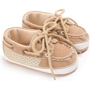 Peuter Meisjes Jongens Wieg Schoenen Pasgeboren Baby Strik Soft Sole Prewalker Casual Outdoor Lace-Up Sneakers Unisex 0-18M
