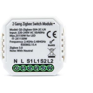 Tuya Zigbee 3.0 Smart Lichtschakelaar Module Werk Met Alexa Google Thuis Voor Voice Control Smart Leven/Tuya Draadloze afstandsbediening