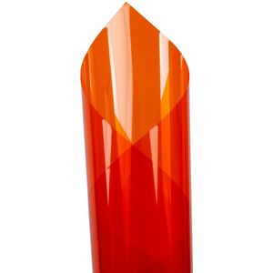50x300cm Oranje Glasfolie Pravicy Raamsticker explosieveilige Warmte Controle Transparante Tint Party Kerst thuis decor