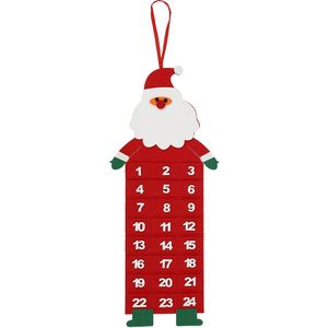Vilt Advent Kalender Opknoping Stof Kerstboom Advent Kalender Met Zakken Voor Xmas Decoraties Kind Kinderen Speelgoed