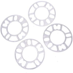 4 Stuks Universele Legering Aluminium Wiel Spacer Shims Plaat 3 Mm