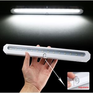 Verstelbare Draagbare LED Draadloze PIR Motion Sensor Nacht Strip Light Kast Lade Kast Kast Huishoudelijke LED Nachtlampje