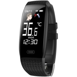 Smart Horloge T5 Body Temperatuur Hartslagmeter Fitness Horloges Kleur Scherm Stappenteller Waterdichte Smartwatch Voor Ios Android