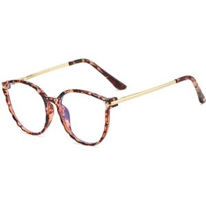 Yooske Optische Anti Blauw Ligth Brilmontuur Vrouwen Mannen Ronde Oversized Brillen Frames Metalen Brillen Clear Lenzen Brillen