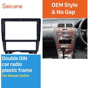 Seicane 2 Din 9 Inch Zwarte Kleur Auto Radio Fascia Dash Trim Kit Voor Nissan Cefiro Stereo Dvd-speler Inbouwen frame