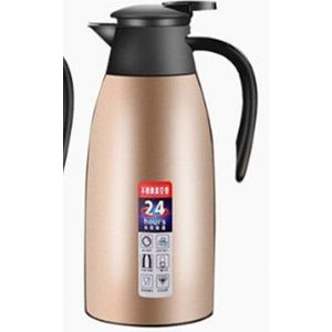 304 Rvs Thermos Pot 2L Dubbele Thermoskan Warm Houden 24 Uur Koffie Thee Melk Jug Thermische Pitcher Thuis en Kantoor