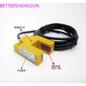 Slot sensor optische switch NPN normaal open E3S-GS15N drie-draads PNP normaal open E3S-GS15P U