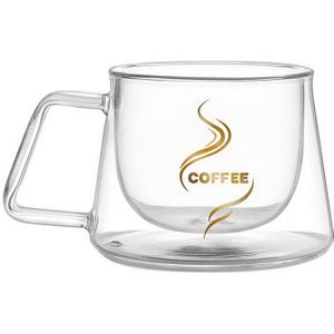 Transparante Dubbele Koffie Glazen Mok Tafel Drinkware Melk Cup Double Wall Mok Koffiekopje Warmte Isolatie Kantoor Mokken