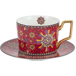 Marokkaanse Stijl Licht Luxe Keramische Koffiekopje Europese Stijl Kleine Luxe Koffie Kop En Schotel Set Thuis Afternoon Tea Cup