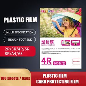 6 ""7c Plastic Film 5"" 7 ""8"" A4a3 Voet Zijde Waterdicht Foto Plastic Film A6 kaart Beschermende Film Plastic Papier