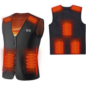 7 Gebieden Mannen Verwarmde Vest Smart Verwarming Katoen Vest Usb Infrarood Elektrische Verwarming Vest Vrouwen Outdoor Thermische Winter Warme Jas