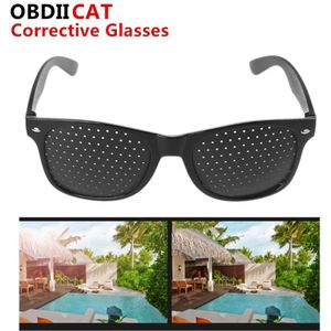 Vision Care Wearable Corrigerende Bril Verbeteraar Stenopeic Gat Glazen Anti-vermoeidheid Oogbescherming Oculos