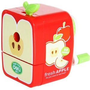 Deli 1Pcs Cute Fruit Serie Mechanische Puntenslijper Voor Schoolbenodigdheden Leuke Briefpapier Items Terug Naar School Spullen