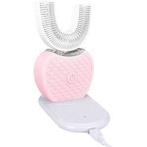 360 Graden Automatische Sonic Elektrische Tandenborstel U Type 4 Modi Tandenborstel Usb Opladen Tand Whitening Blauw Licht