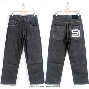 Mannen Zwarte Baggy Jeans Hip Hop Skateboard Broek Losse Stijl Plus Size 30-46 True Hiphop rap Jeans Jongen Oversized