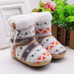 Herfst Winter Warm Fleece Snowboots Voor Baby Meisje Jongen Anti-Silp Prewalker Bootie Schoenen 0-18 Maanden