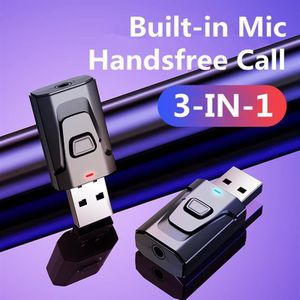 Usb Bluetooth 5.0 Audio-ontvanger Stereo Aux Usb 3.5Mm Jack Rca & Mic Handsfree Bellen Voor Tv Pc Hoofdtelefoon home Auto Hifi Audio
