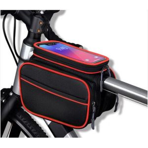 Lage Prijs Fiets Mobiele Telefoon Zak Mountainbike Touch Screen Zak Dubbele Zadeltas Fiets Zadeltas Bovenste Buis Tas beam Zak