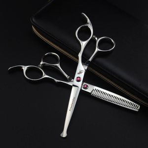 Haar schaar ronde hoofd veiligheid Baby scharen kappers shear cut 6 inch dunner haar snijden haircutter scheermes