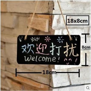 [4Y4A] 10 stks/set 18X8cm Opknoping kleine bord mini winkel tag board creatieve hang huis stemming