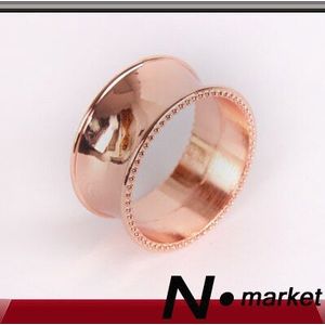 Duitsland Rose Gold Color Ball Ronde Servet Ringen Voor Diner Servet Houders Dagelijks Gebruik Of Resturant Mond Doek Gesp